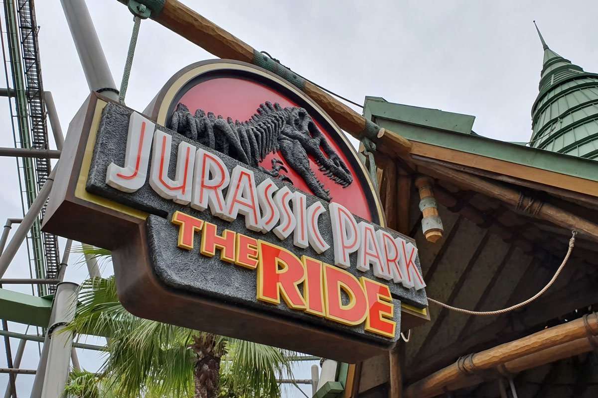 Jurassic Park - The Ride Sign
