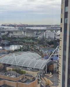 View from Hotel Keihan Universal Towers Hotel over USJ