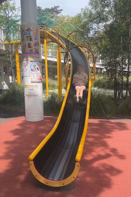 Slide at Makers Pier near Legoland Japan Hotel