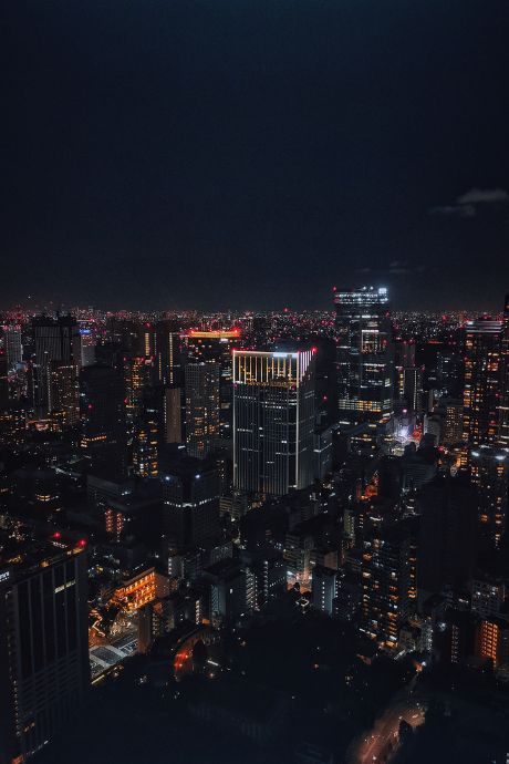 Outstanding view of Tokyo at night