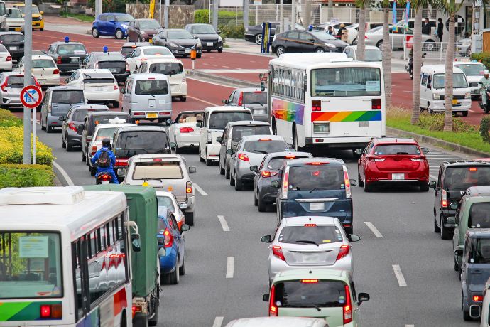 Traffic Jam in Okinawa