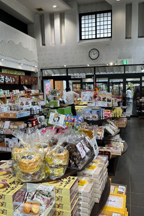 You will find lots of edible gifts and souvenirs at Michi no Eki
