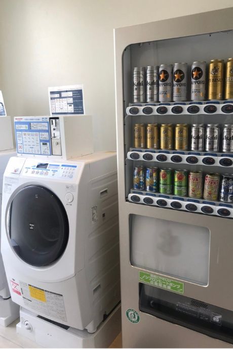Business hotel coin laundry and vending machine