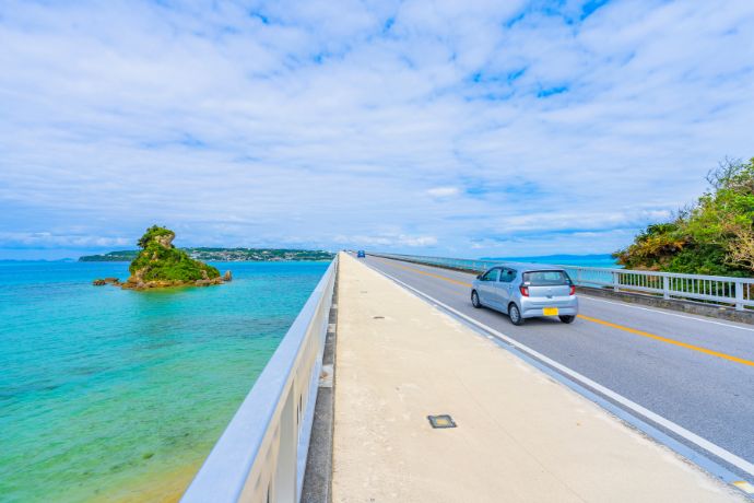 Okinawa lends itself to cars as the major way of getting around