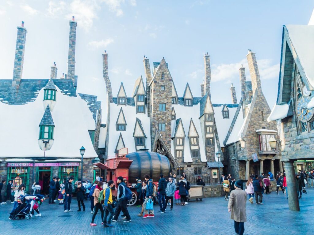 Hogsmead Village in Harry Potter World in Universal Studios Japan