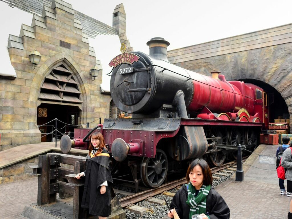 The Hogwarts Express Train in Harry Potter World in Universal Studios Japan